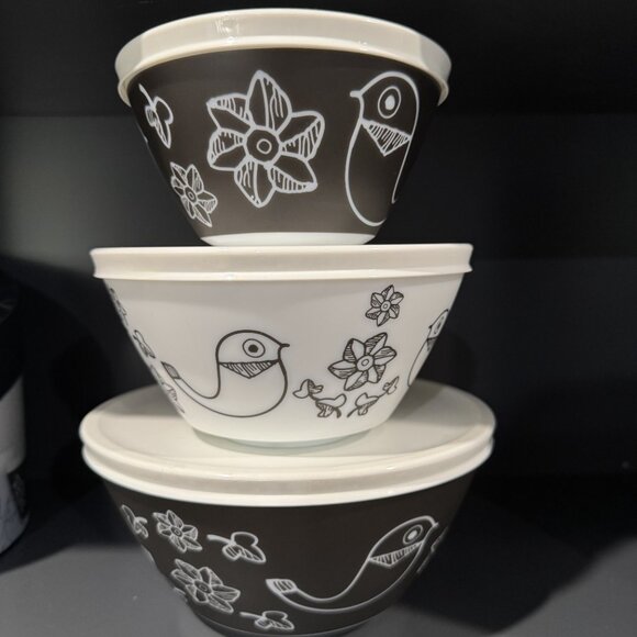 Birds of a Feather Vintage Charm Inspired by Pyrex - Picture 2 of 10